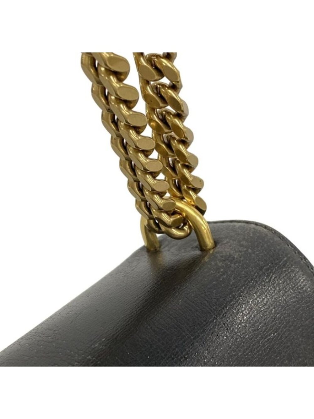 Saint Laurent Paris Shoulder Bag Sunset Large Black Chain Leather - Picture 11 of 15